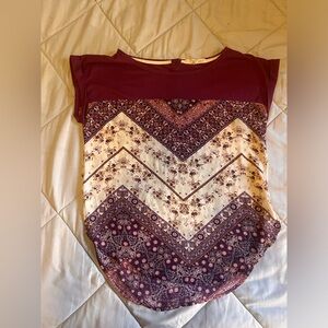 Medium Maroon top from Maurice’s
